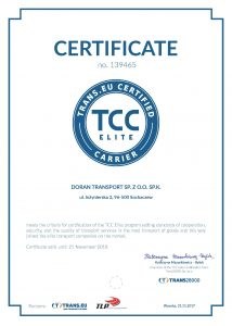 Certyfikat TCC Elite